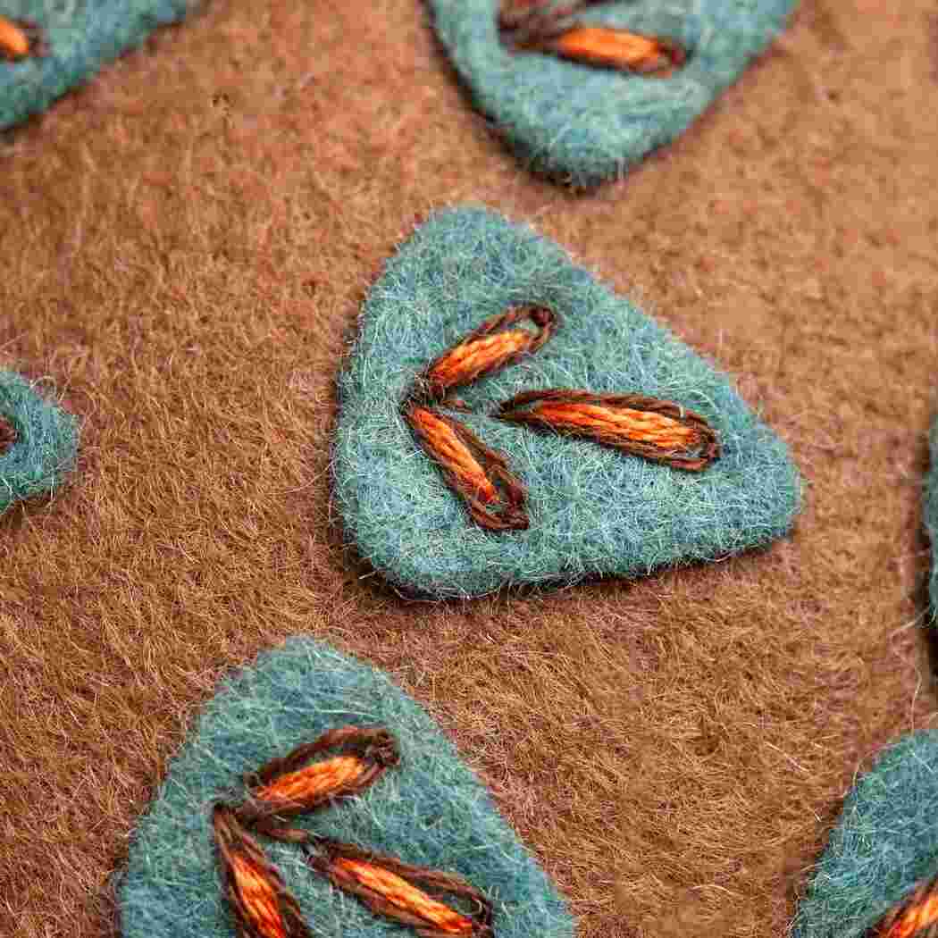 Corinne Lapierre Folk Embroidered Hedgehog Felt Craft Mini Kit