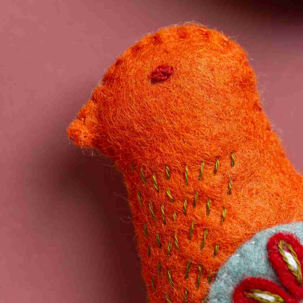 Folk Birds Felt Craft Kit By Corinne Lapierre