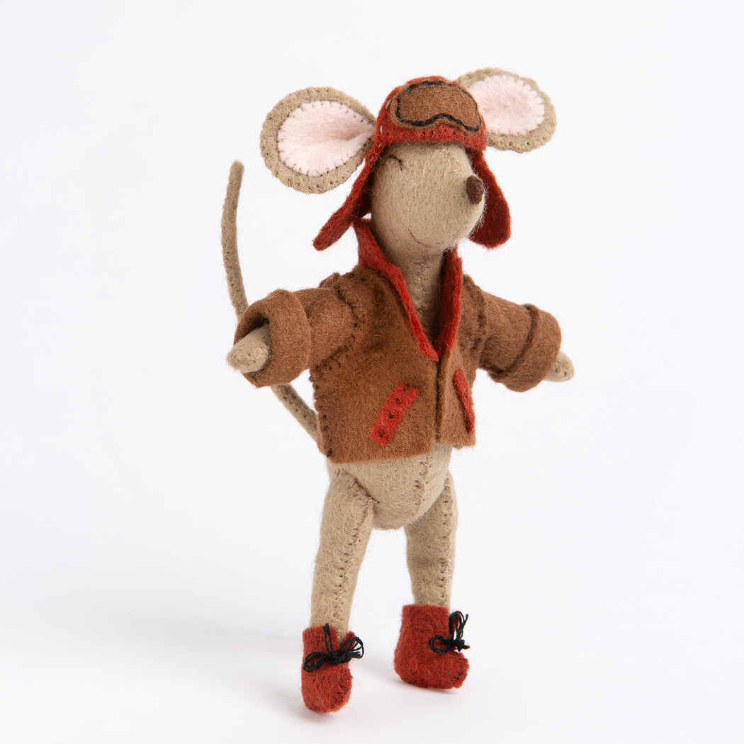 Corinne Lapierre Folk Embroidered Aviator Felt Craft Mini Kit
