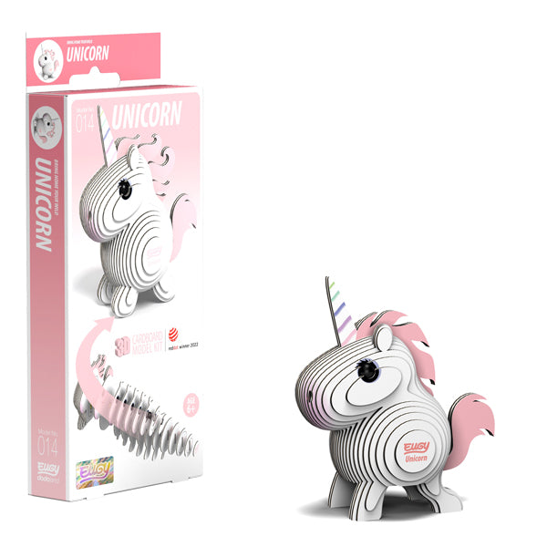 EUGY Unicorn 3D Cardboard Model Kit