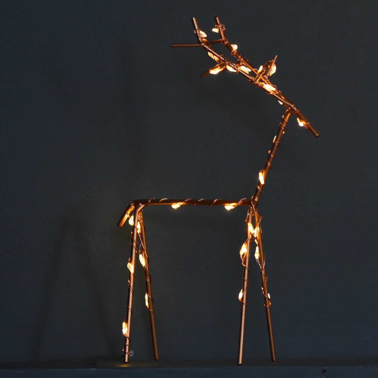 Small LED Battery Deer Ornament 15cms
