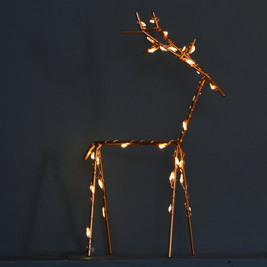 Small LED Battery Deer Ornament 15cms