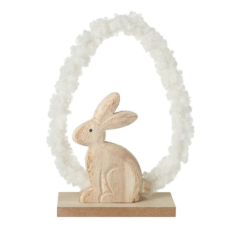 Easter Bunny In Cut Out Fluffy Easter Egg