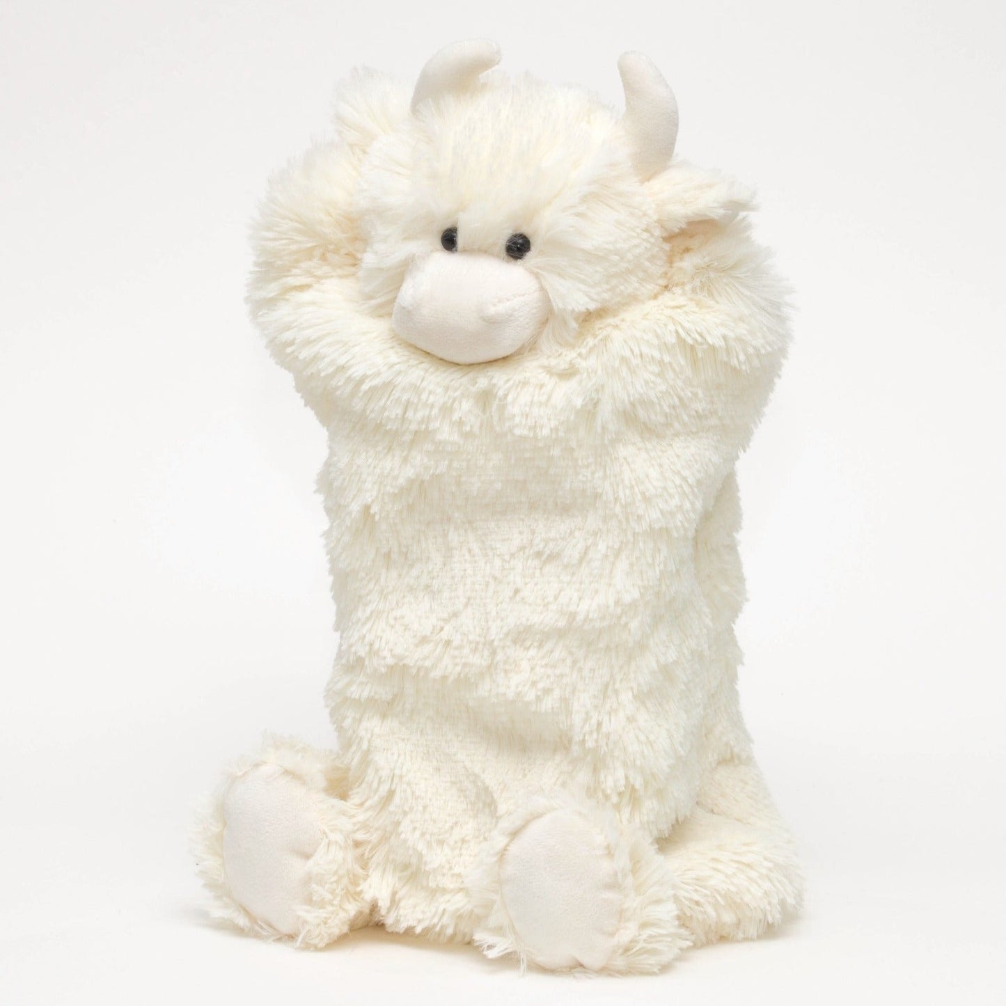 Cream Highland Coo Hot Water Bottle Cover / PJ Case