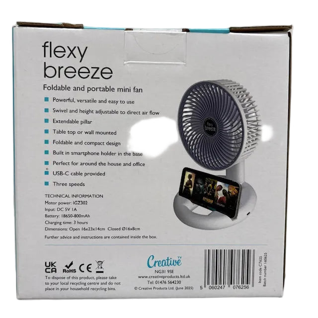Flexy Breeze Rechargeable Fan