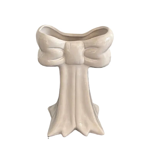 Large Ceramic Bow Vase