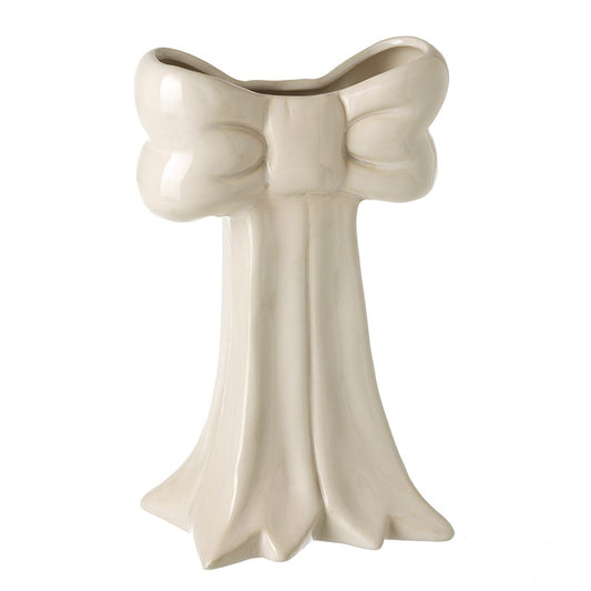 Large Ceramic Bow Vase
