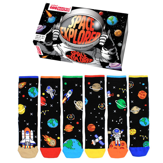 United Oddsocks Space Explorer Kids Size UK 12-5.5