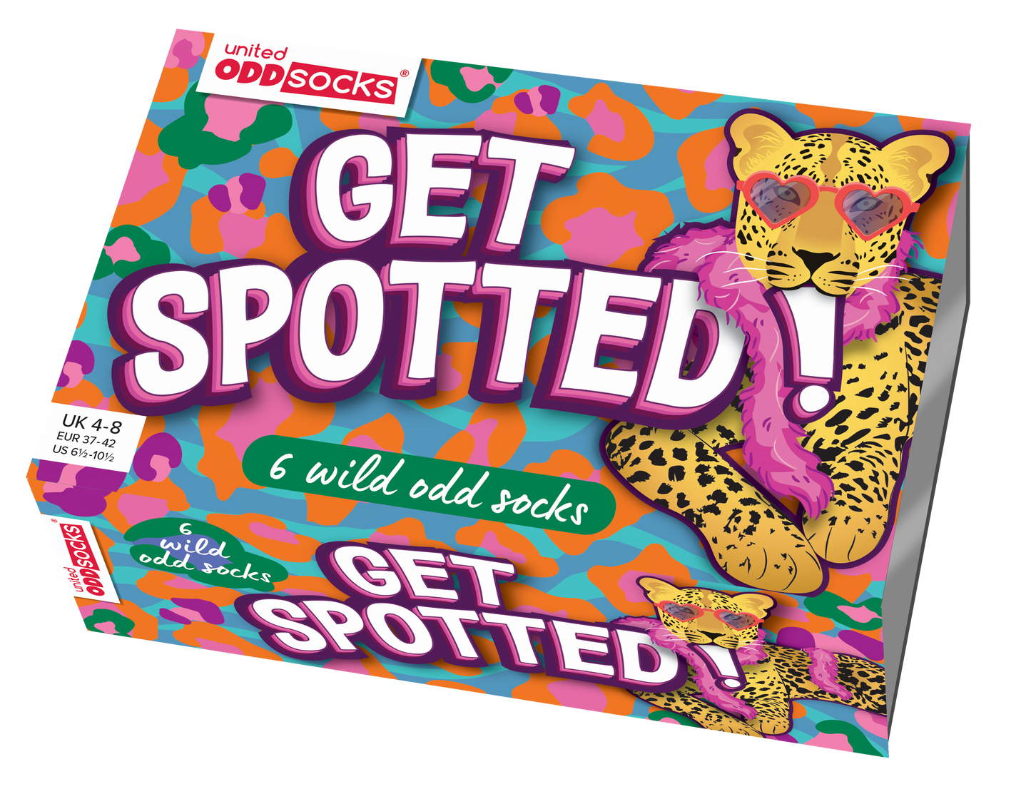 United Oddsocks Get Spotted 6 Odd Socks Gift Box-Ladies Size 4-8