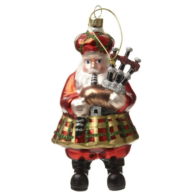 Scottish Santa with Bagpipes