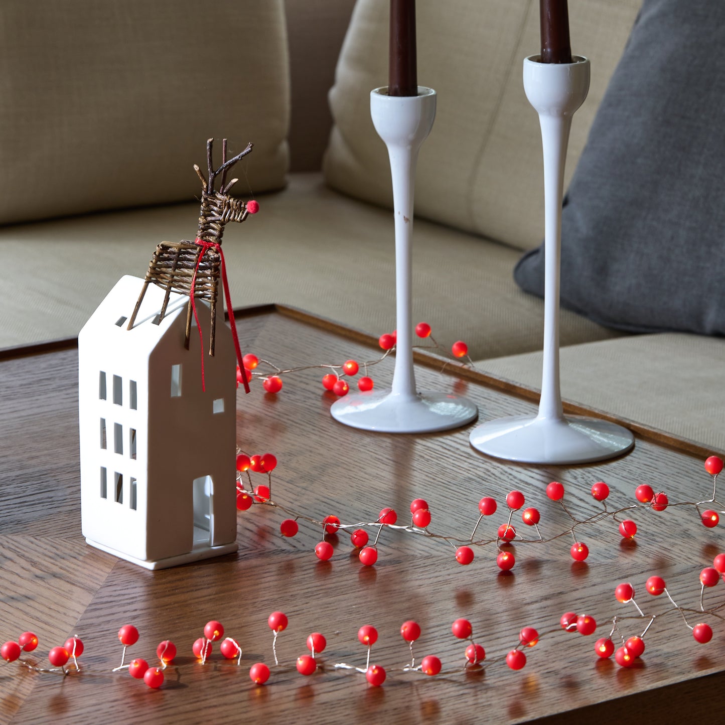 Snowberry Red Fairy Chain Lights - Battery -100 Lights