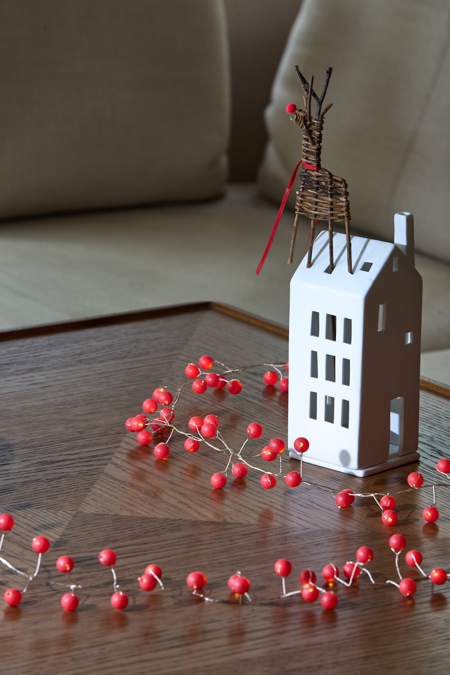 Snowberry Red Fairy Chain Lights - Battery -100 Lights