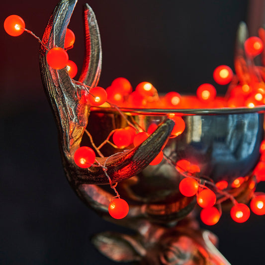 Snowberry Red Fairy Chain Lights - Battery -100 Lights