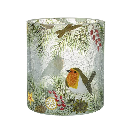 Small Robin Candle T-Light Holder