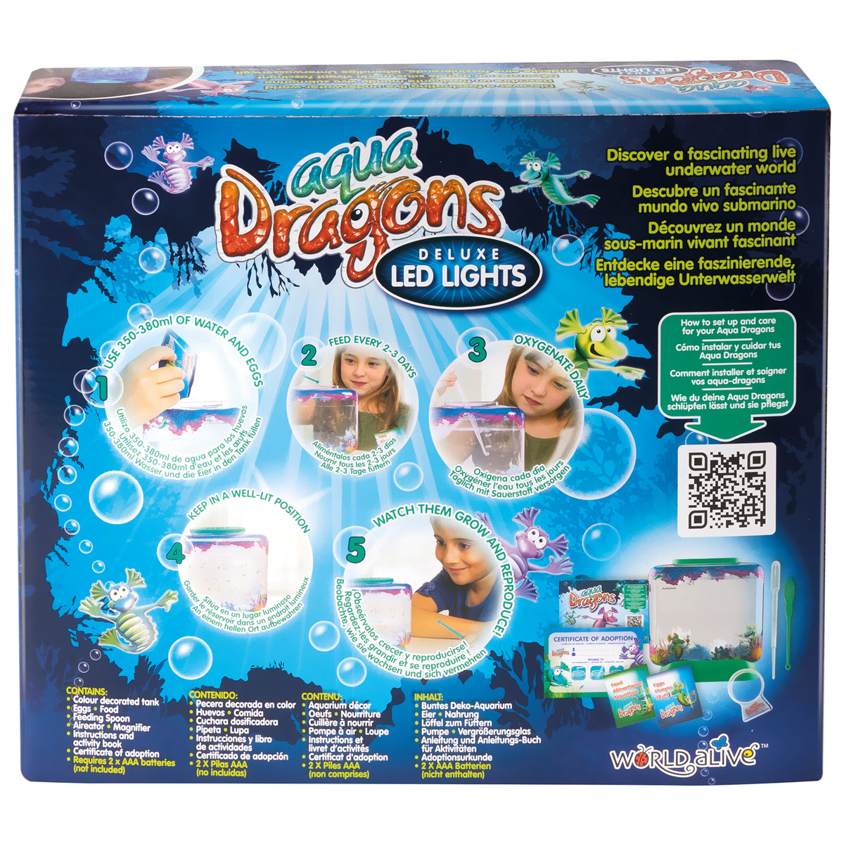 Aqua Dragons Deluxe - LED Aquarium Live Aquatic Creatures Hatching Kit