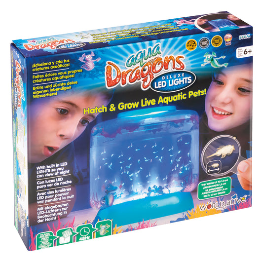 Aqua Dragons Deluxe - LED Aquarium Live Aquatic Creatures Hatching Kit