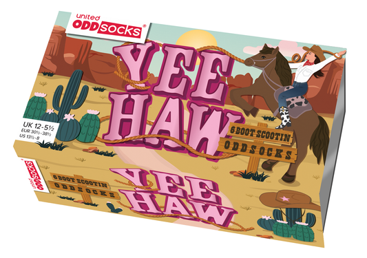 United Oddsocks Yee Haw  Kids Size UK 12-5.5