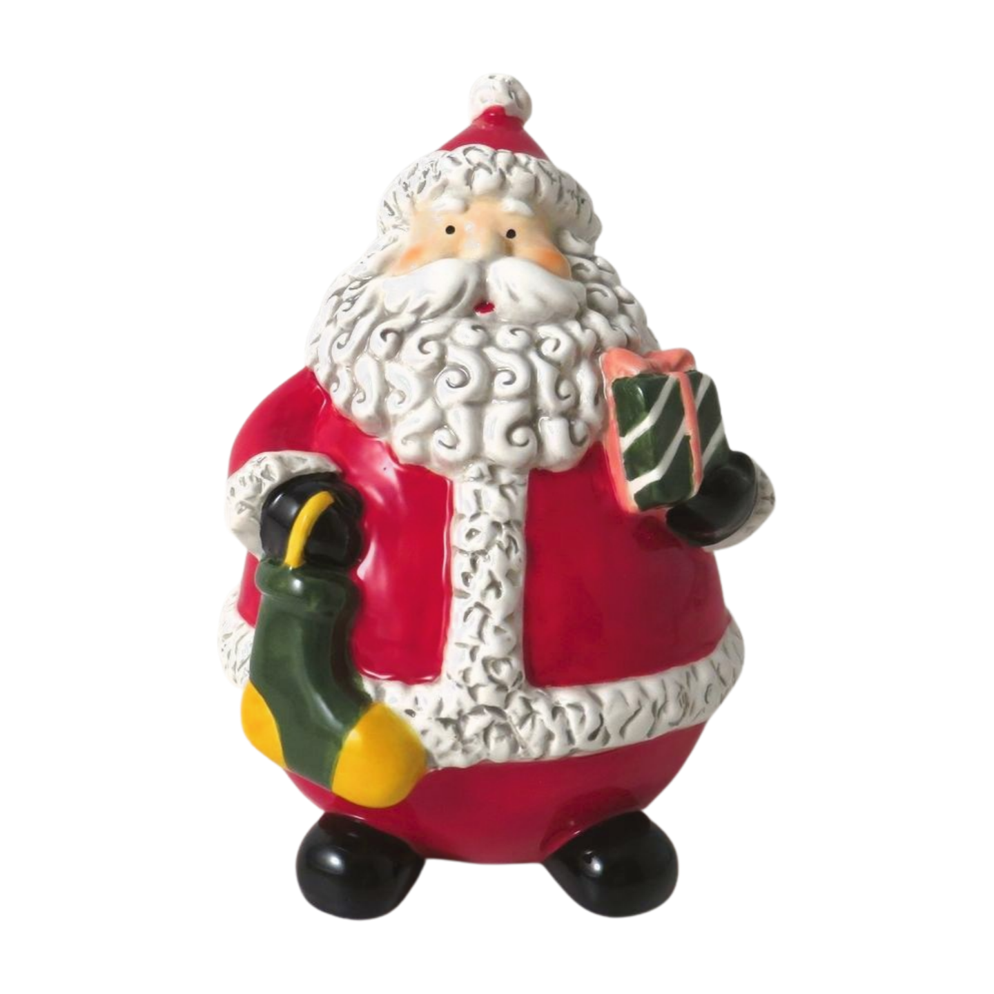 Ceramic Santa Christmas Ornament - 3 Sizes