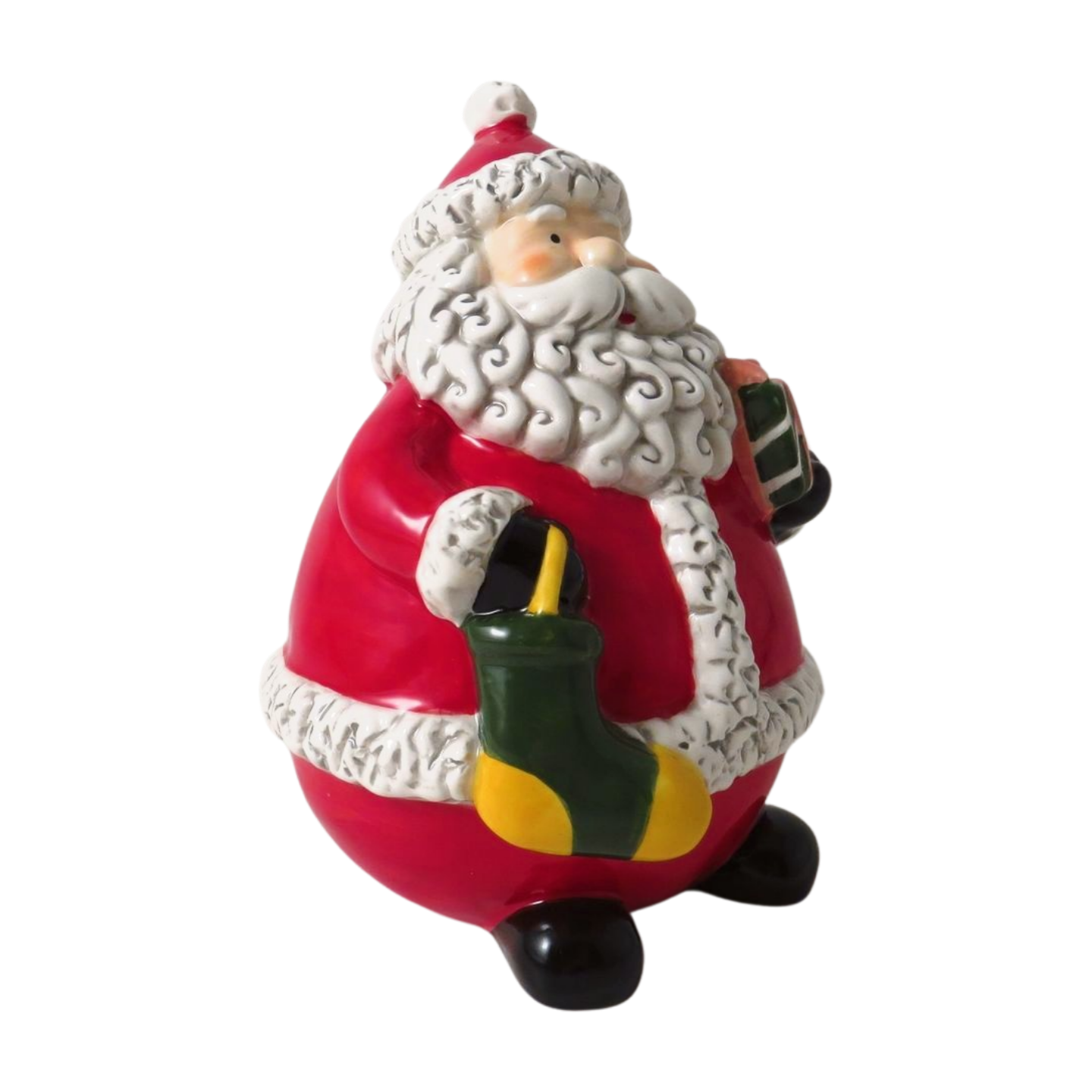 Ceramic Santa Christmas Ornament - 3 Sizes