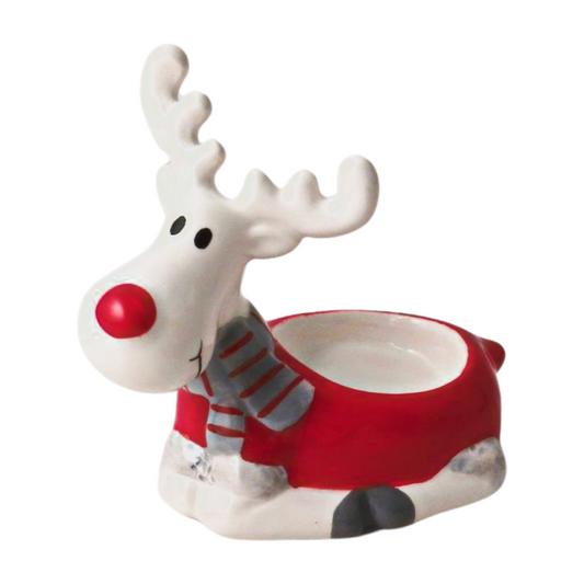 Ceramic Reindeer T-light Holder