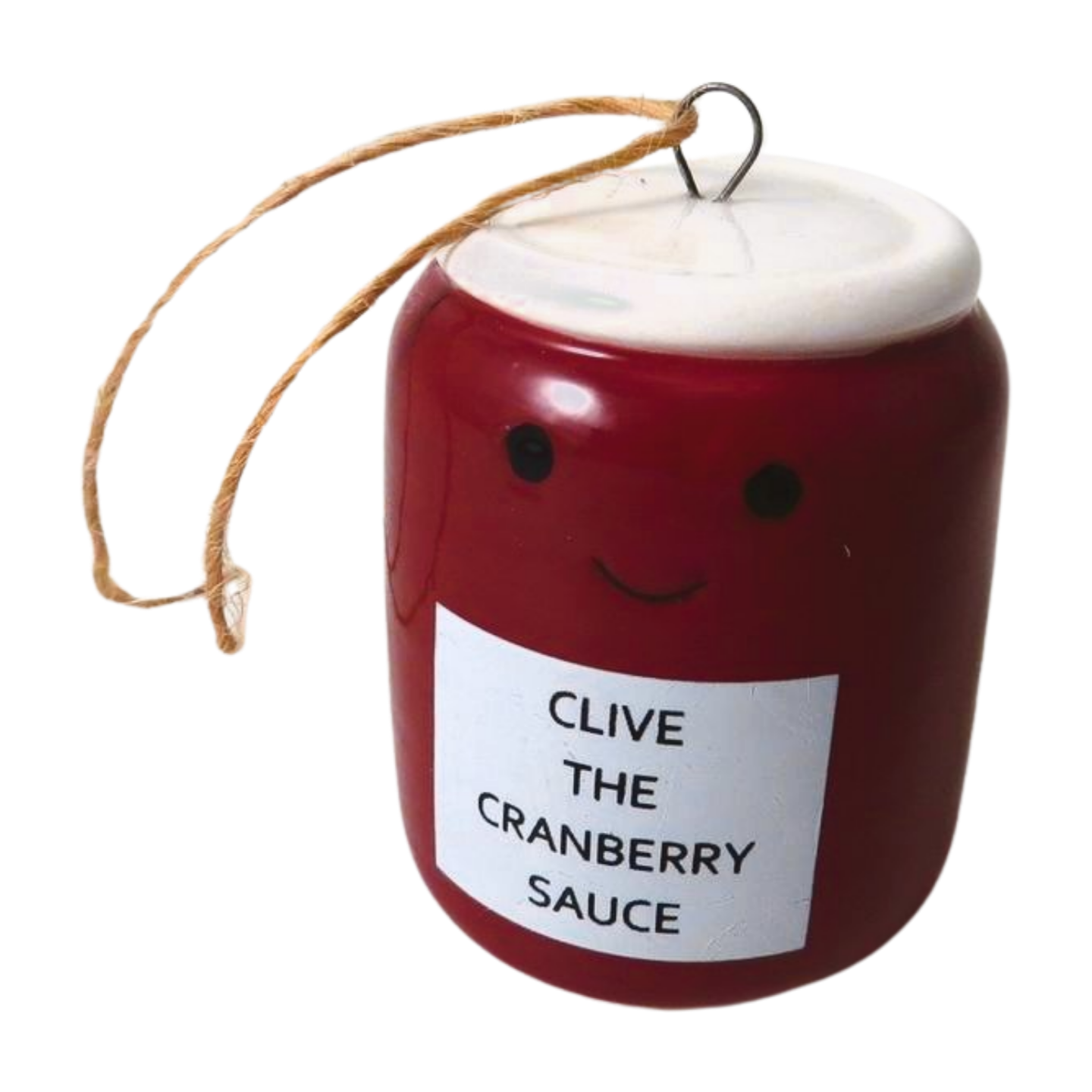 Clive The Cranberry Sauce Hanging Christmas Decoration