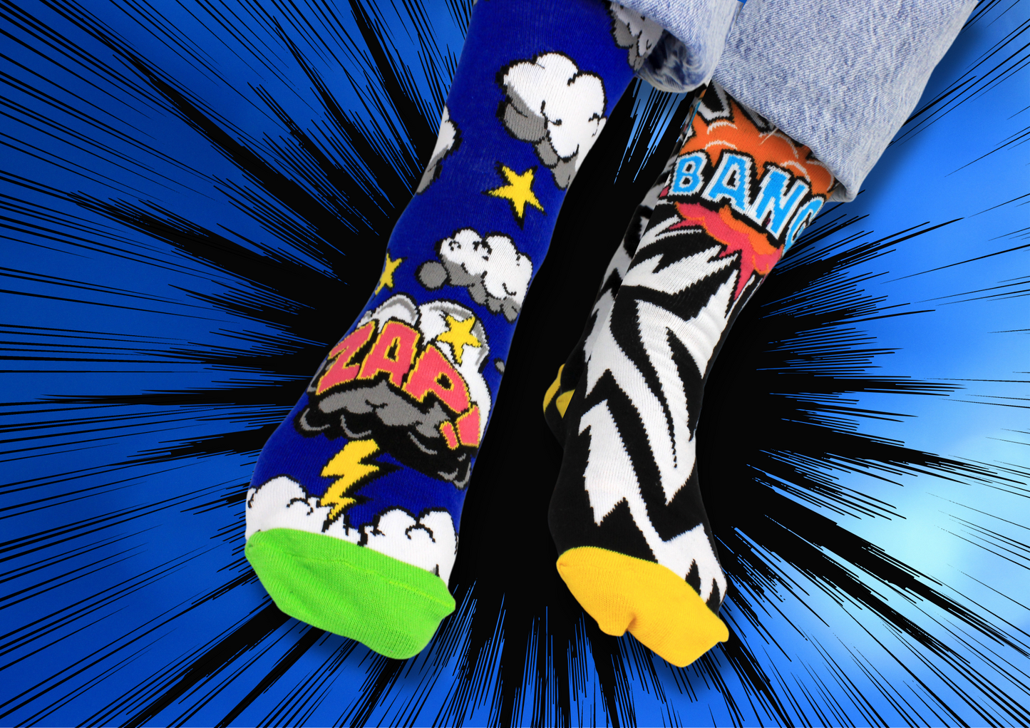 United Oddsocks Mighty Comic Oddsocks 6 Odd Socks Gift Box