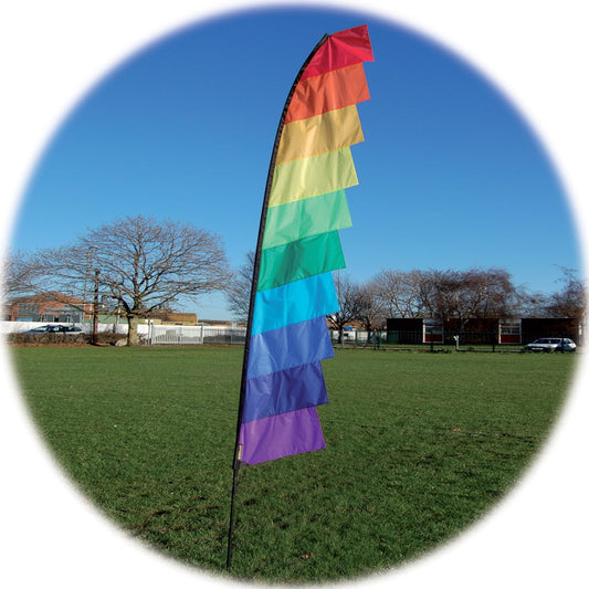 Spirit of Air Feather Banner - 4m or 6m - Spectrum (Rainbow)