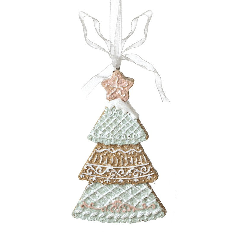 Resin Gingerbread Tree Hanging Decoration