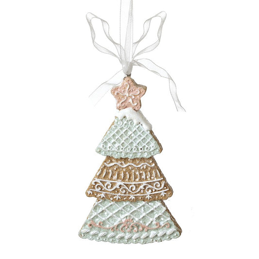 Resin Gingerbread Tree Hanging Decoration