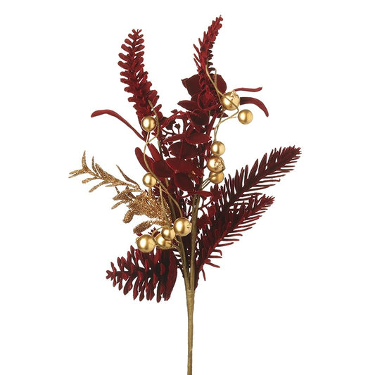 Russet And Gold Foliage Spray