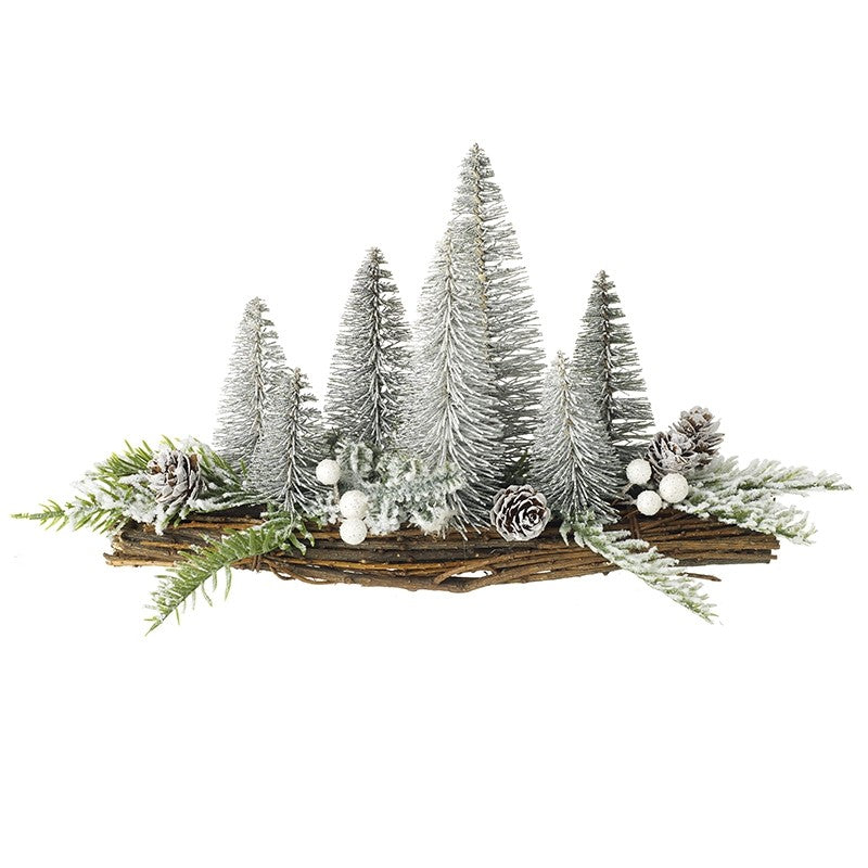 Christmas Silver Fir Tree Table Decoration