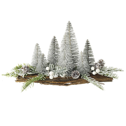 Christmas Silver Fir Tree Table Decoration