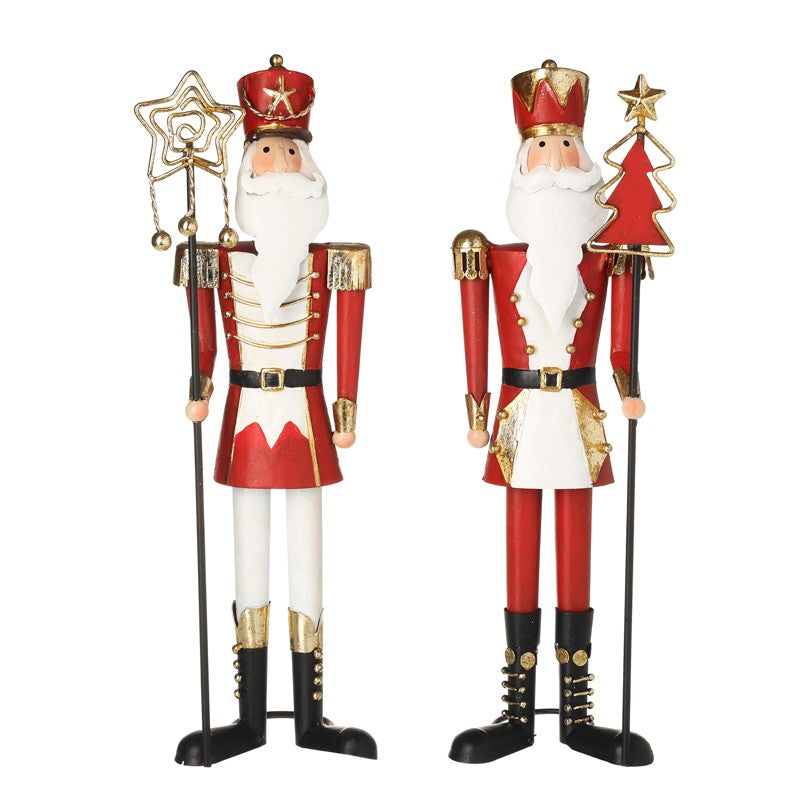 Festive Soldier Mix Carrying Star & Tree Set of 2