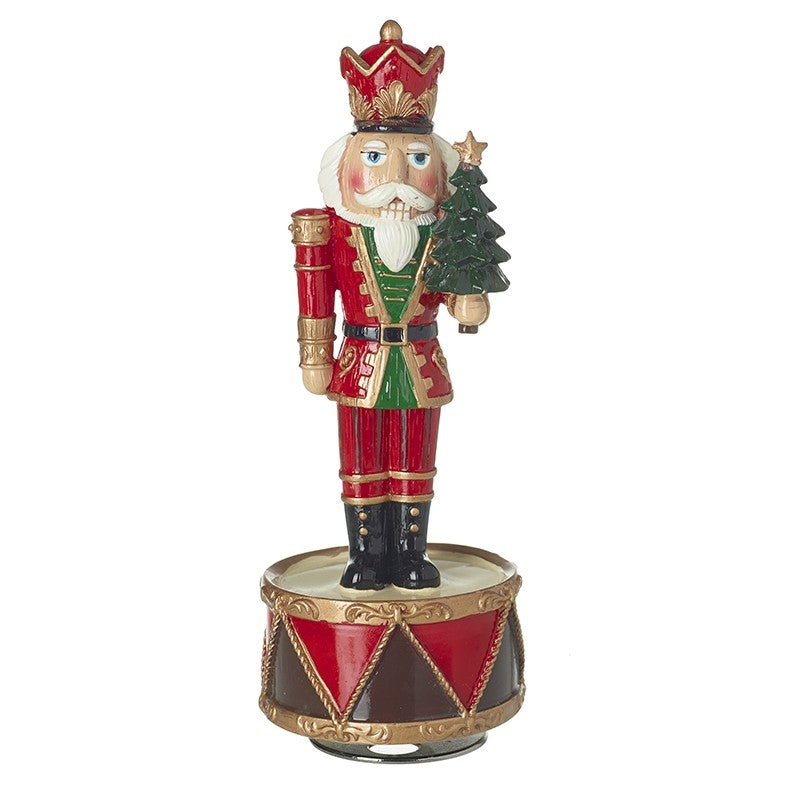 Spinning Musical Christmas Nutcracker With Tree
