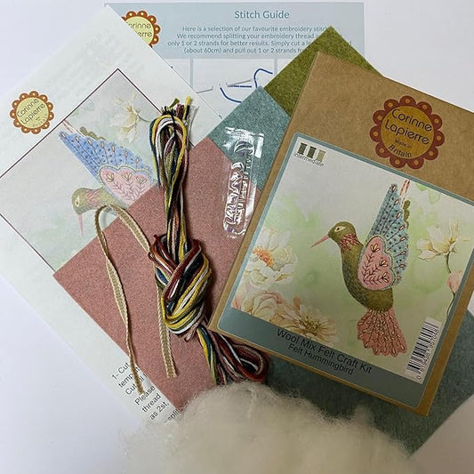 Corinne Lapierre Hummingbird Felt Craft Mini Kit