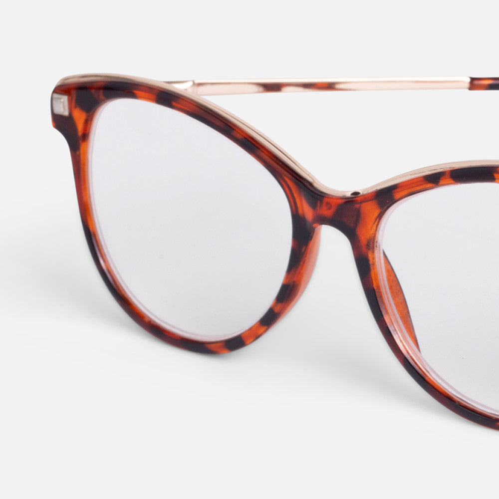 Easy Readers Metal Cat Eye Tortoiseshell Reading Glasses