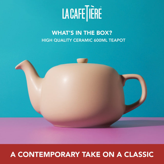 La Cafetière Classic Teapot, Latte, 600ML