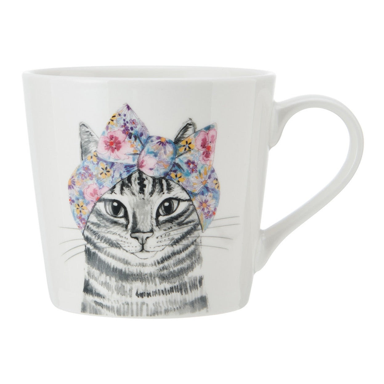 Mikasa Tipperleyhill Cat Print Porcelain Mug