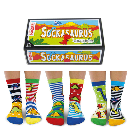 United Oddsocks Sockasaurus  Kids Size UK 9-12
