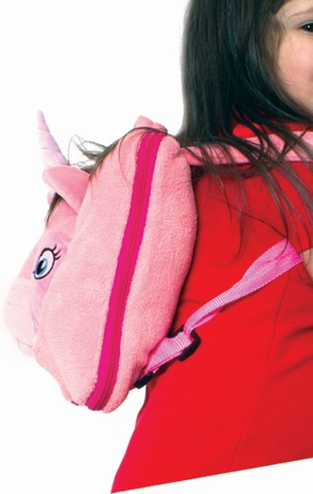 Cozy Fleece Unicorn Backpack/Carry Bag with Blanket