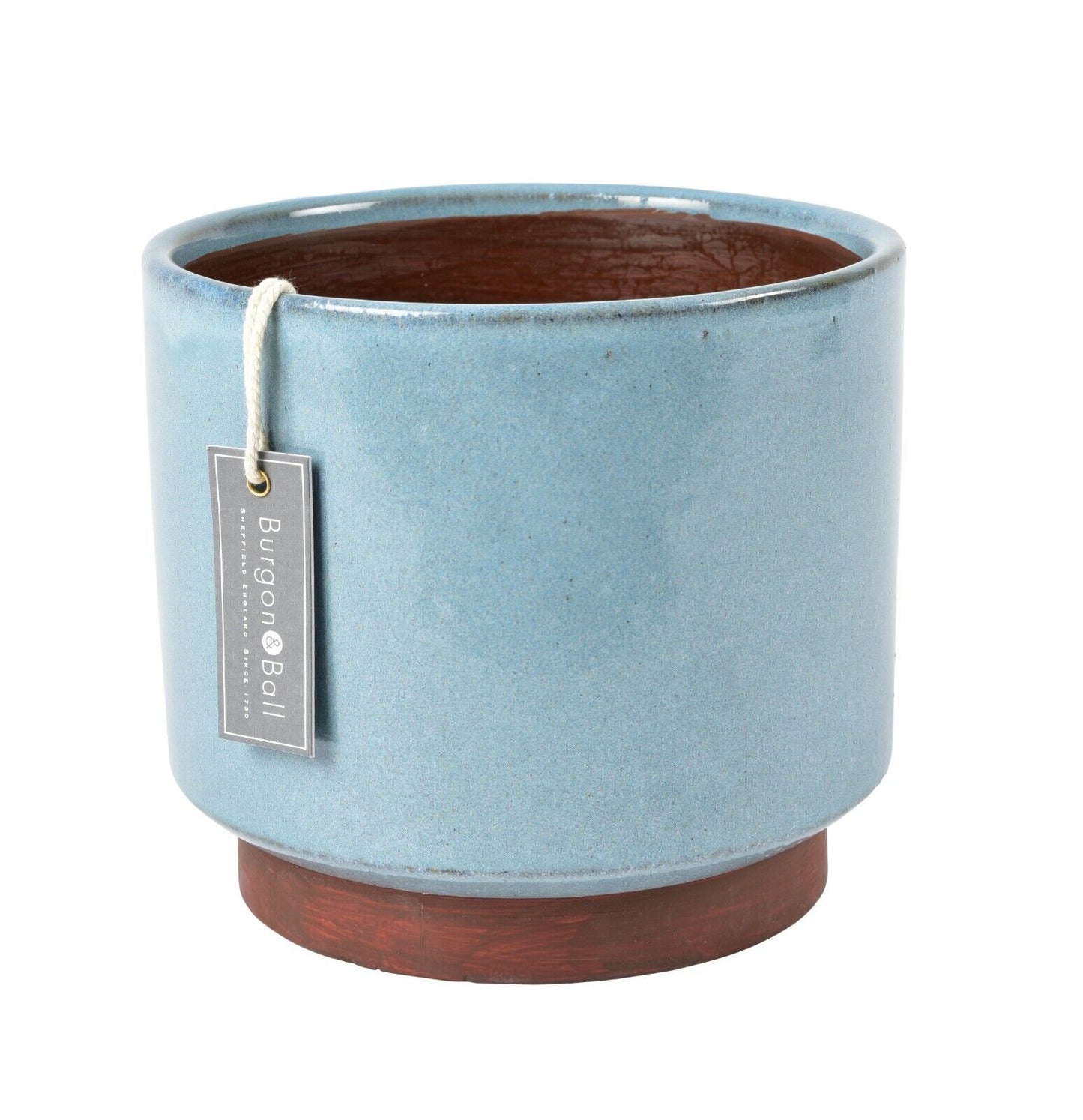 Malibu Blue, Green or Cream Glazed Pots by Burgon & Ball