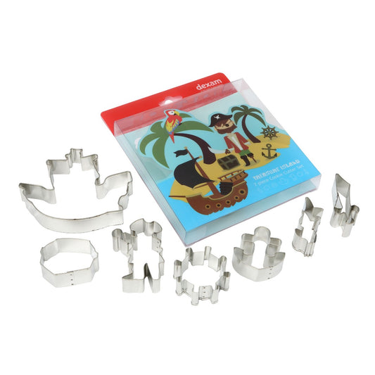 Set of 7 Treasure Island Cookie Cutter Set