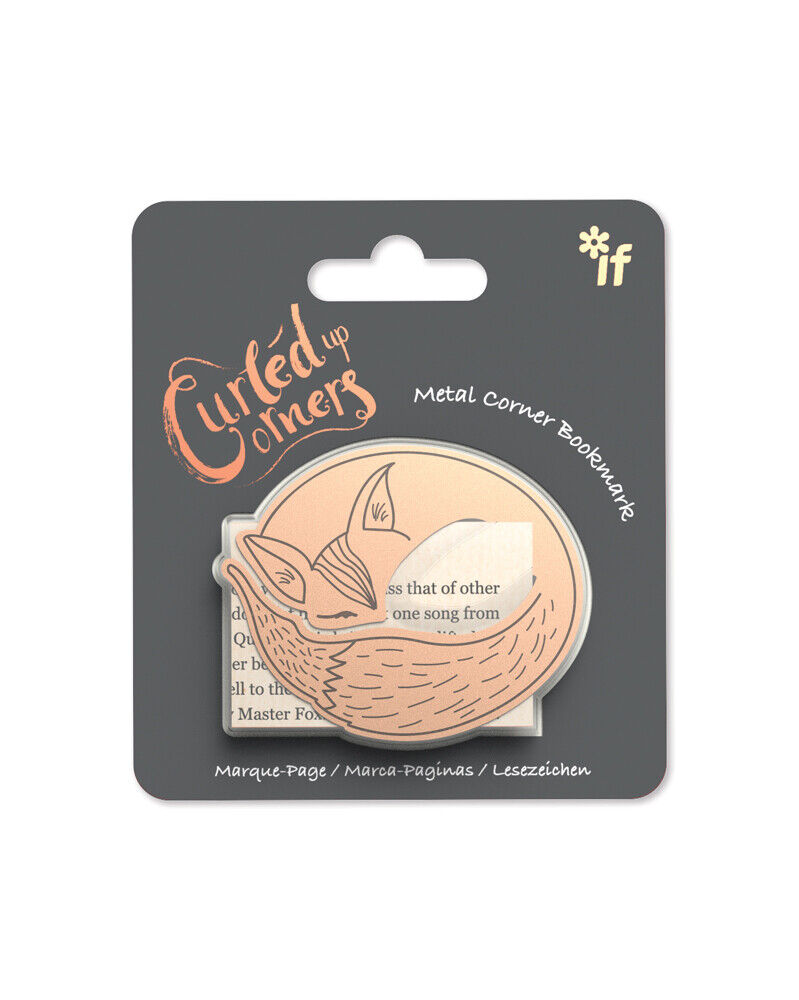 Curled up Corners Metal Bookmarks - Cat, Dog or Fox