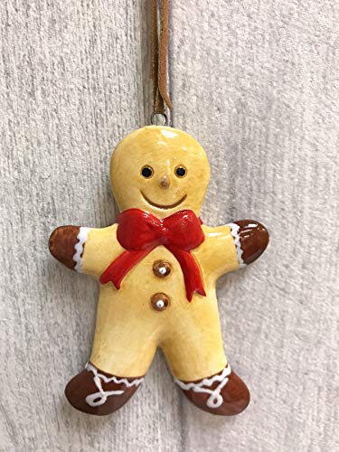 Ceramic Gingerbread Man Hanging Decoration
