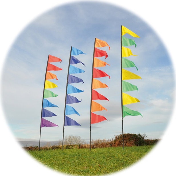 Spirit of Air Festival Pendant Banners 3.4m Flag Kit, Stake & Pole