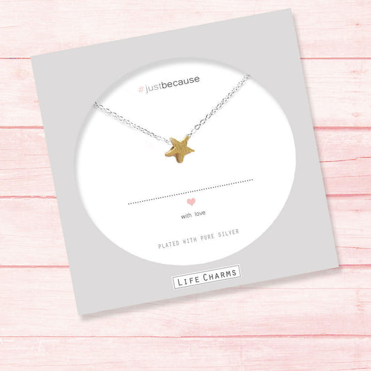 Life Charms Gold Star Necklace