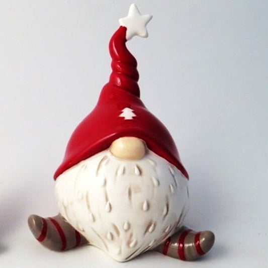 Ceramic Santa Gonk Figure - 14cms