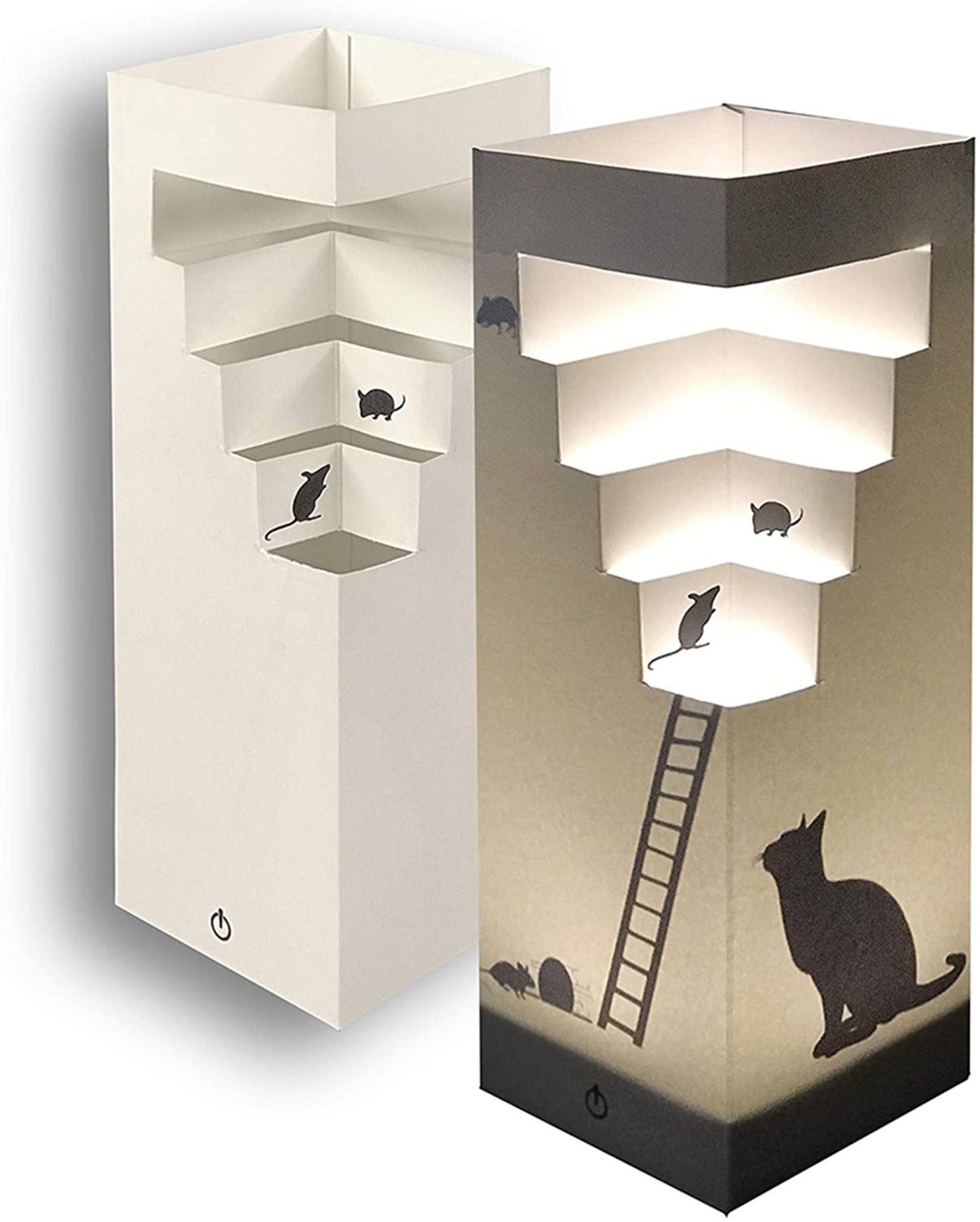 Cat and Mouse Shadow Lamp
