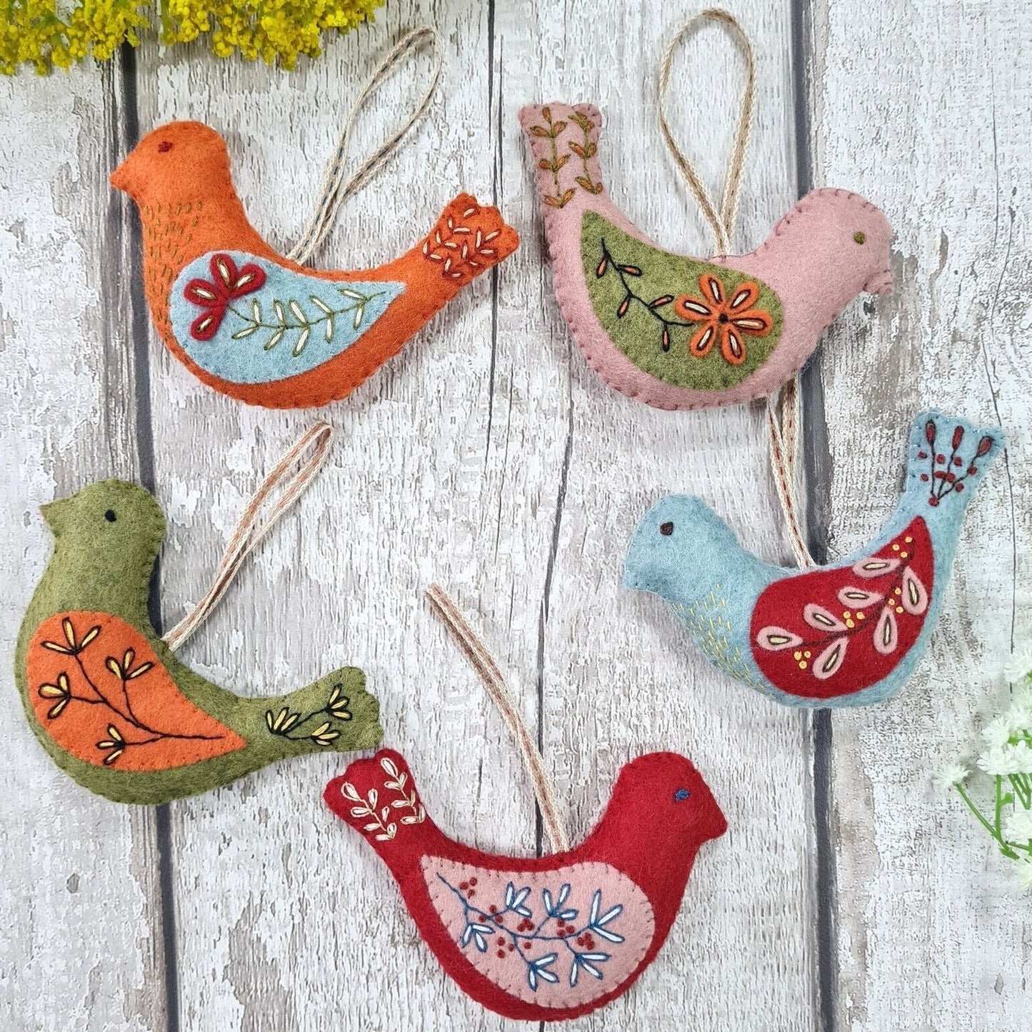 Folk Birds Felt Craft Kit By Corinne Lapierre