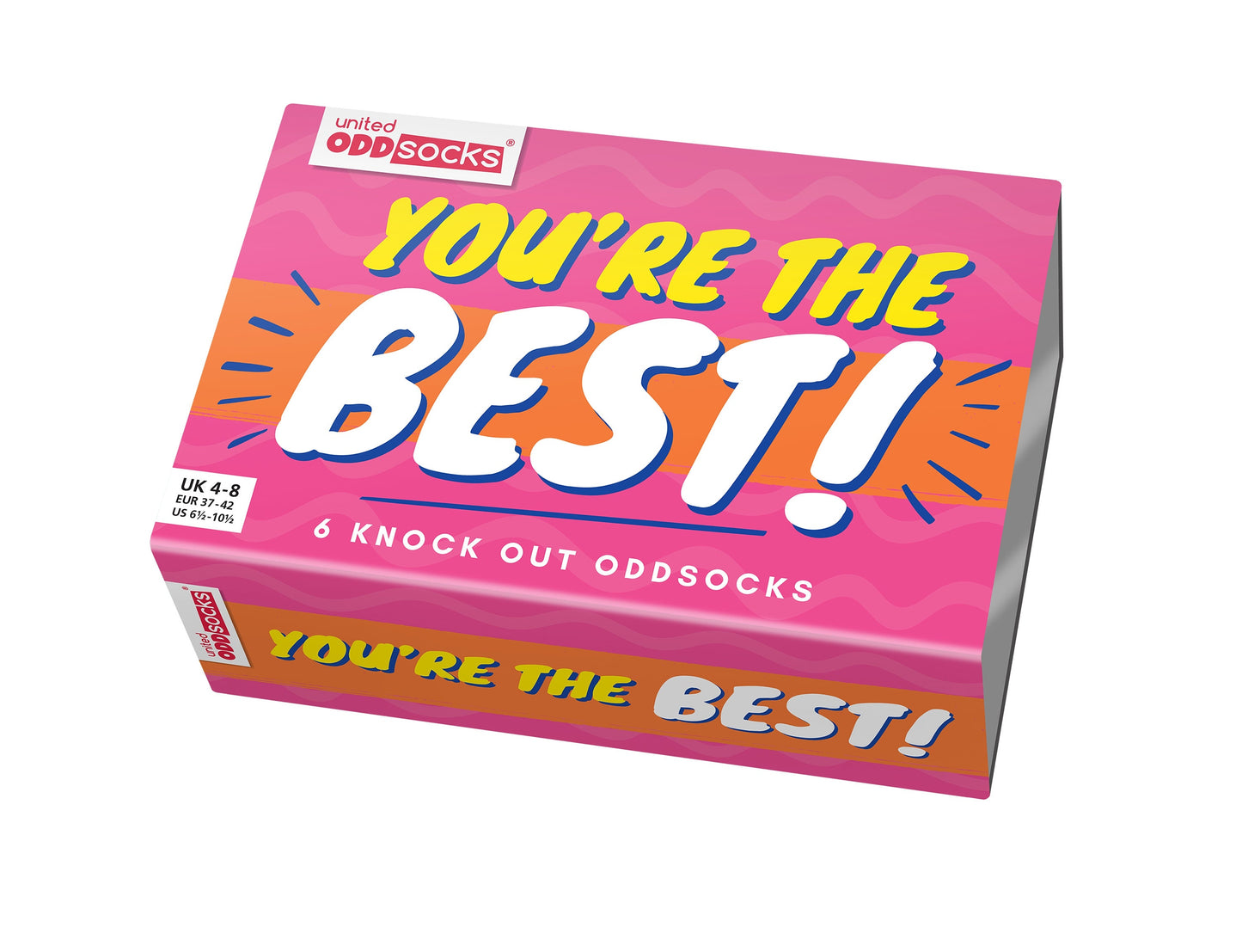 United Oddsocks You're The Best 6 Odd Socks Gift Box-Ladies Size 4-8